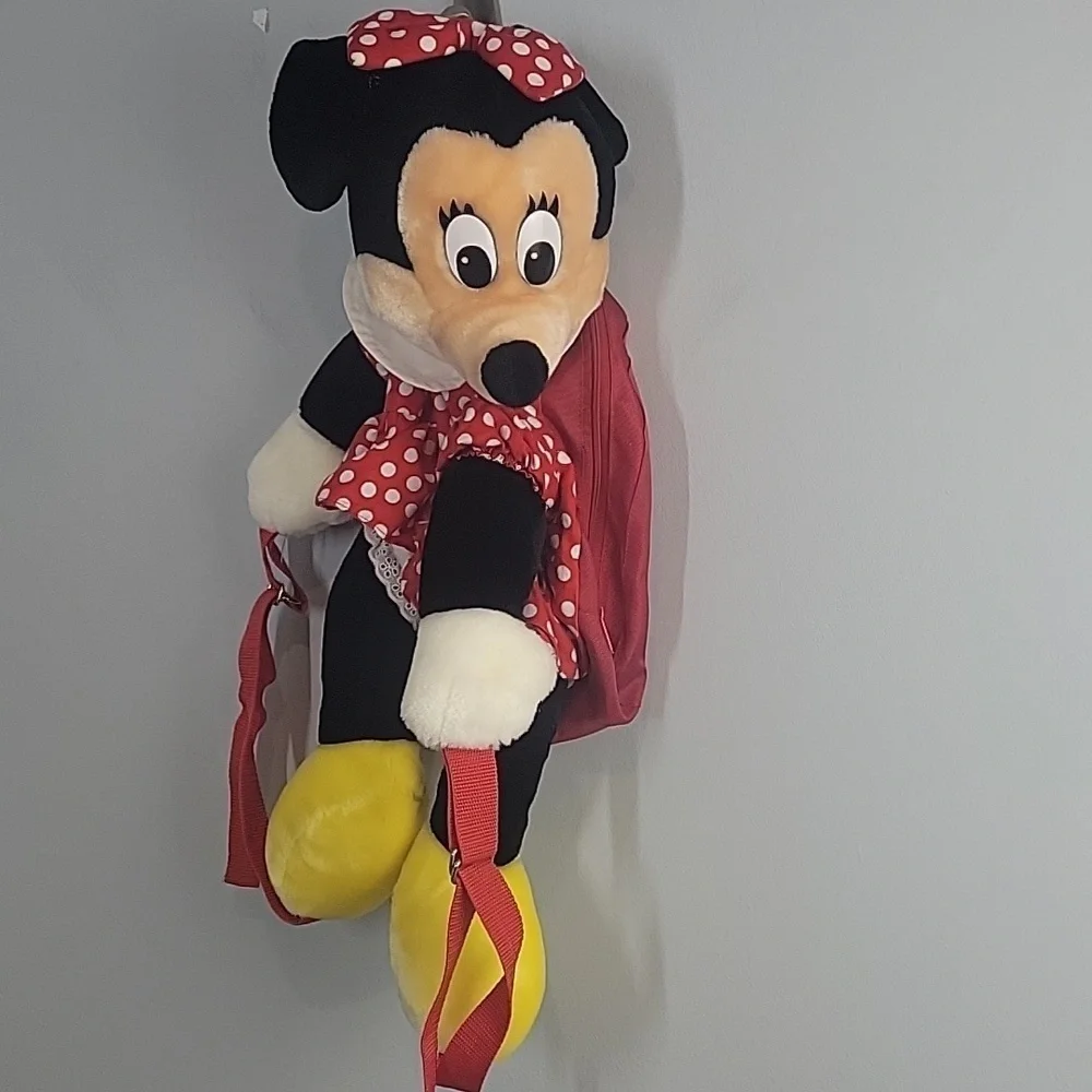 DISNEYLAND Disney Mickey Minnie Mouse Plush Backpack